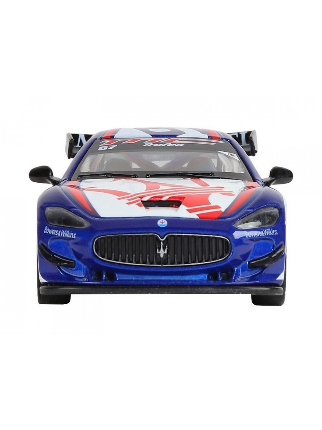 Машина "АВТОПАНОРАМА" Maserati Gran Turismo MC GT4, синий, 1/32, свет, звук, в/к 17,5*13,5*9 см