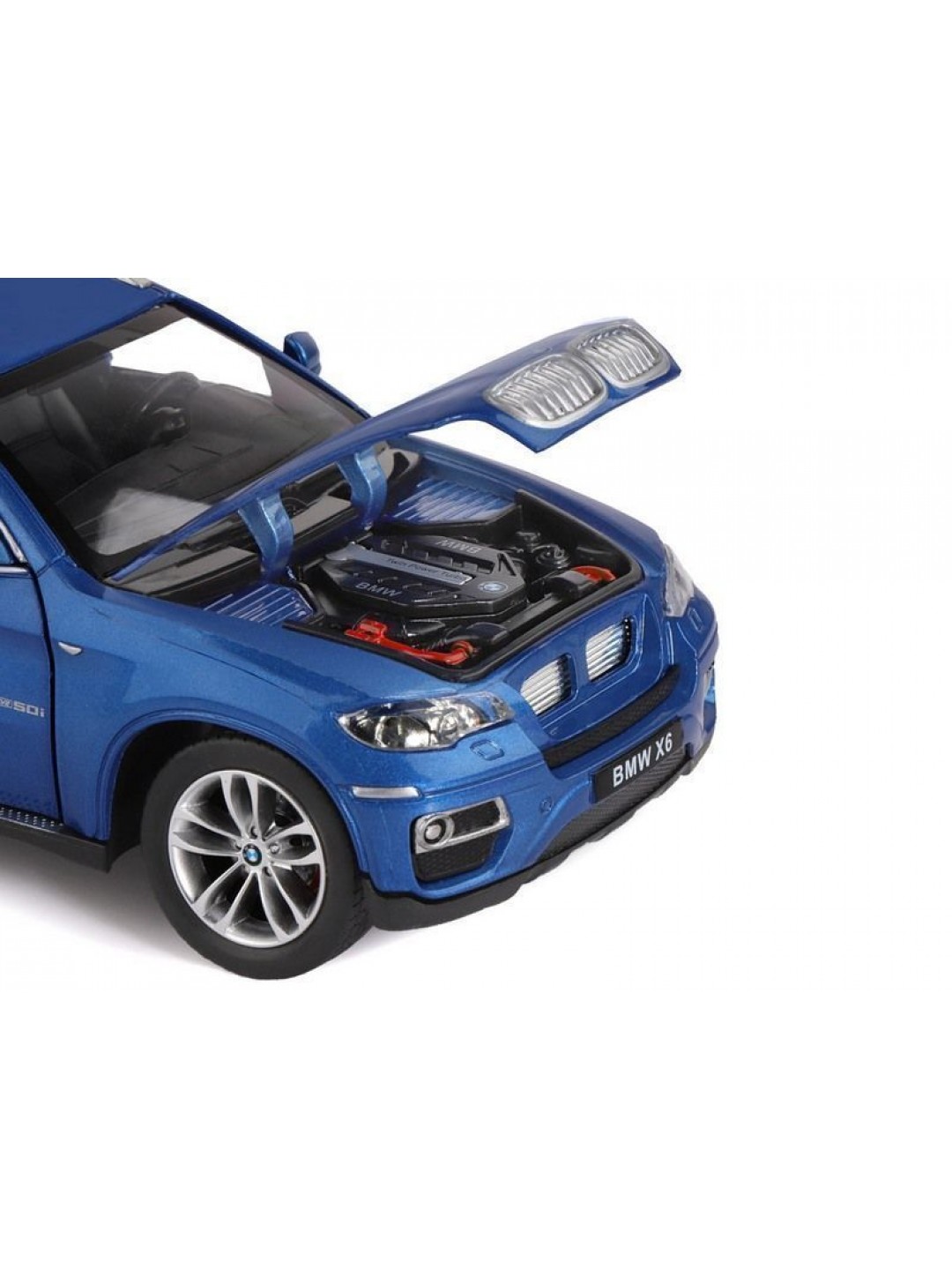 Машина "АВТОПАНОРАМА" BMW X6, синий, 1/26, звук, в/к 24,5*12,5*10,5 см