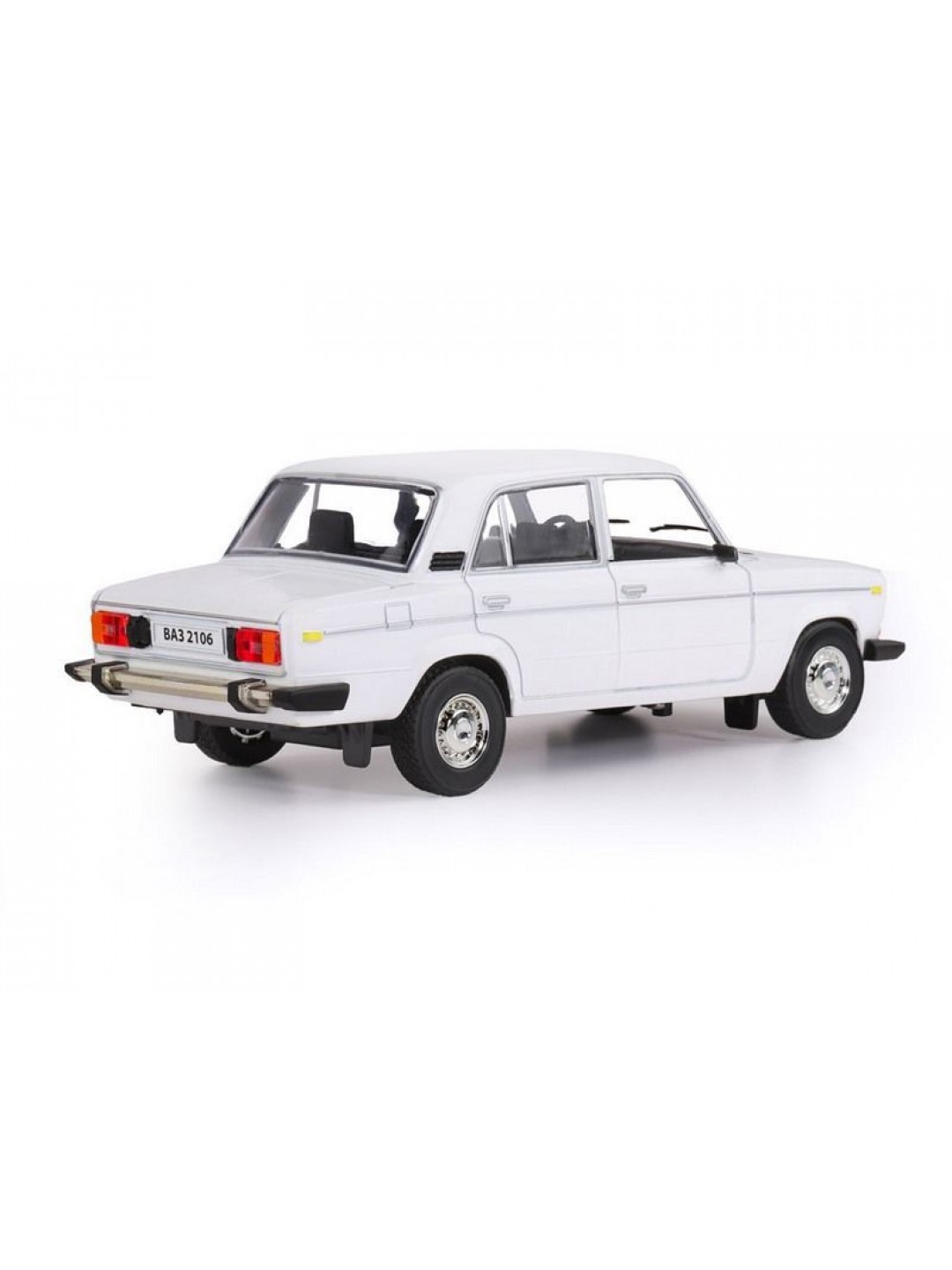 Машина "АВТОПАНОРАМА" ВАЗ 2106, 1/22, белый, инерция, в/к 24,5*12,5*10,5 см