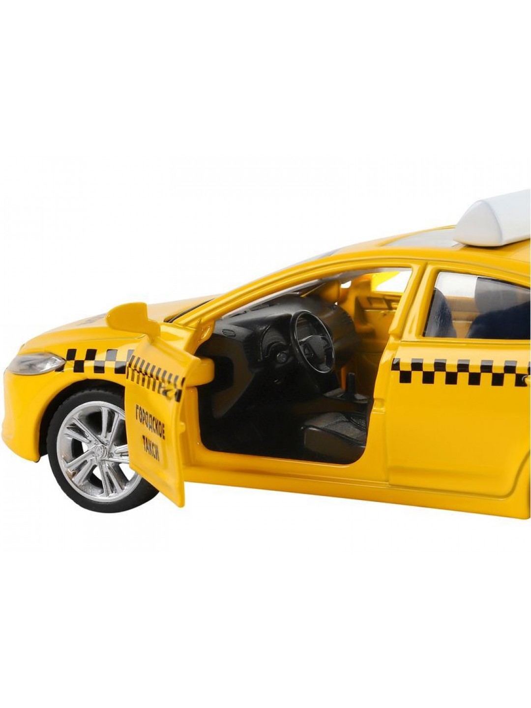 Машина "АВТОПАНОРАМА" HYUNDAI ELANTRA, ГОРОДСКОЕ ТАКСИ, 1/40, инерция, откр. двери, 17,5*12,5*6,5
