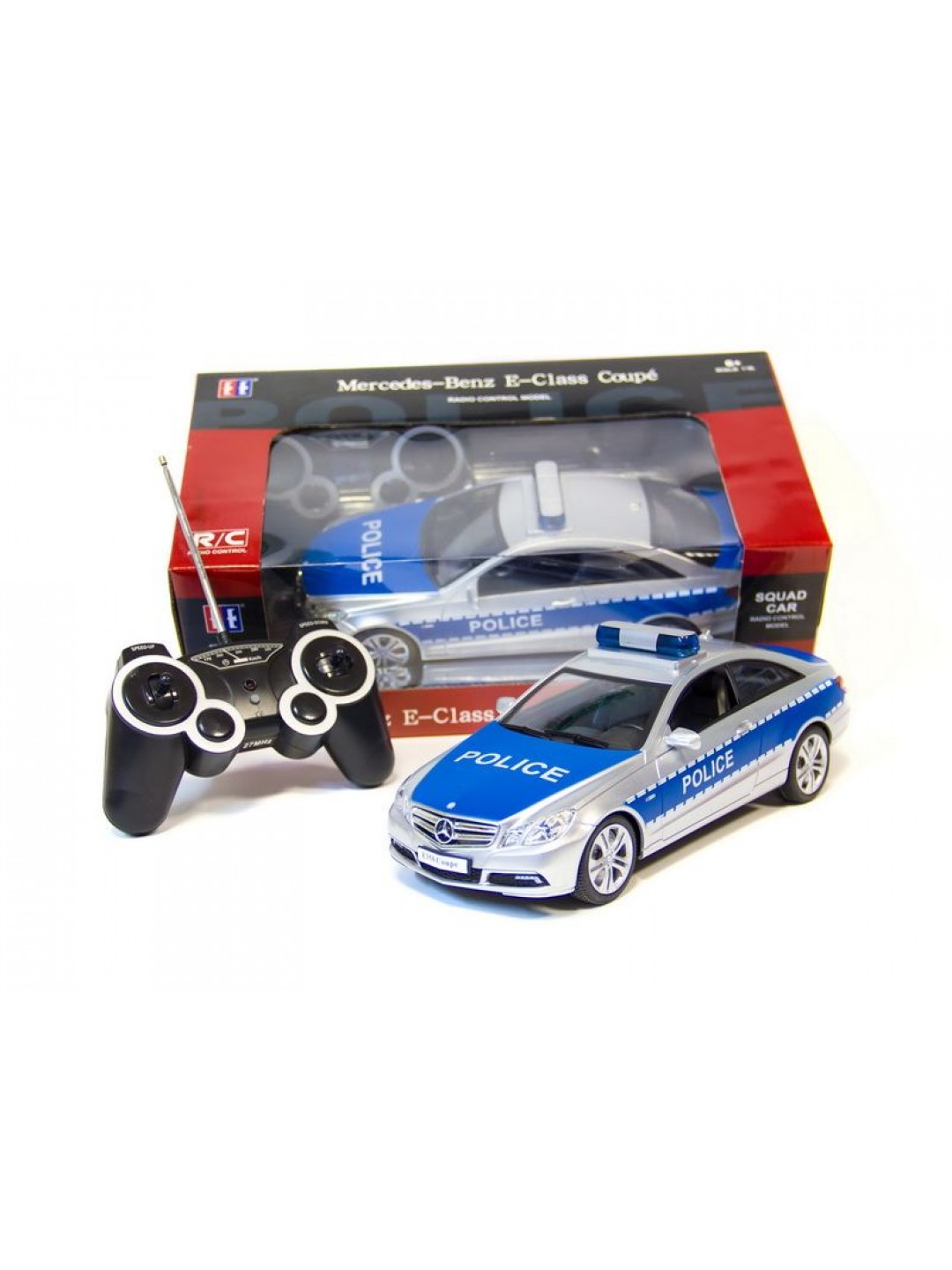 Р/У машина Double Eagle Mersedes E-class Police 1/16 н/б