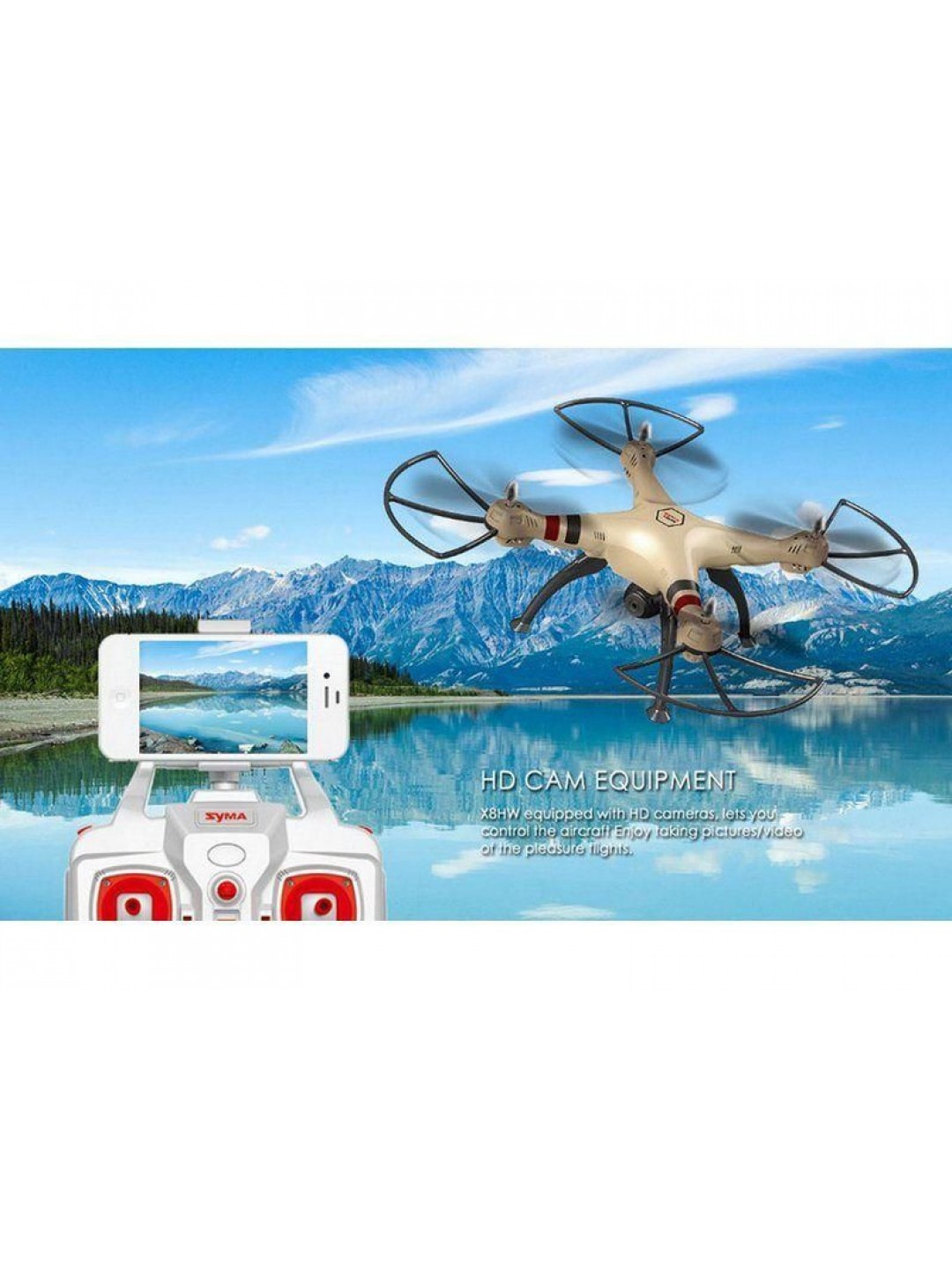 Р/У квадрокоптер Syma X8HC 2.4G RTF с HD камерой, барометр