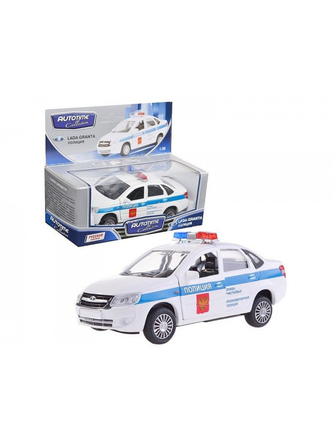Машина Autotime "LADA GRANTA" полиция 1:36