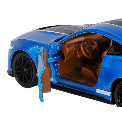 Машина "АВТОПАНОРАМА" Ford Shelby GT350, синий, 1/32, свет, звук, инерция, в/к 17,5*13,5*9 см
