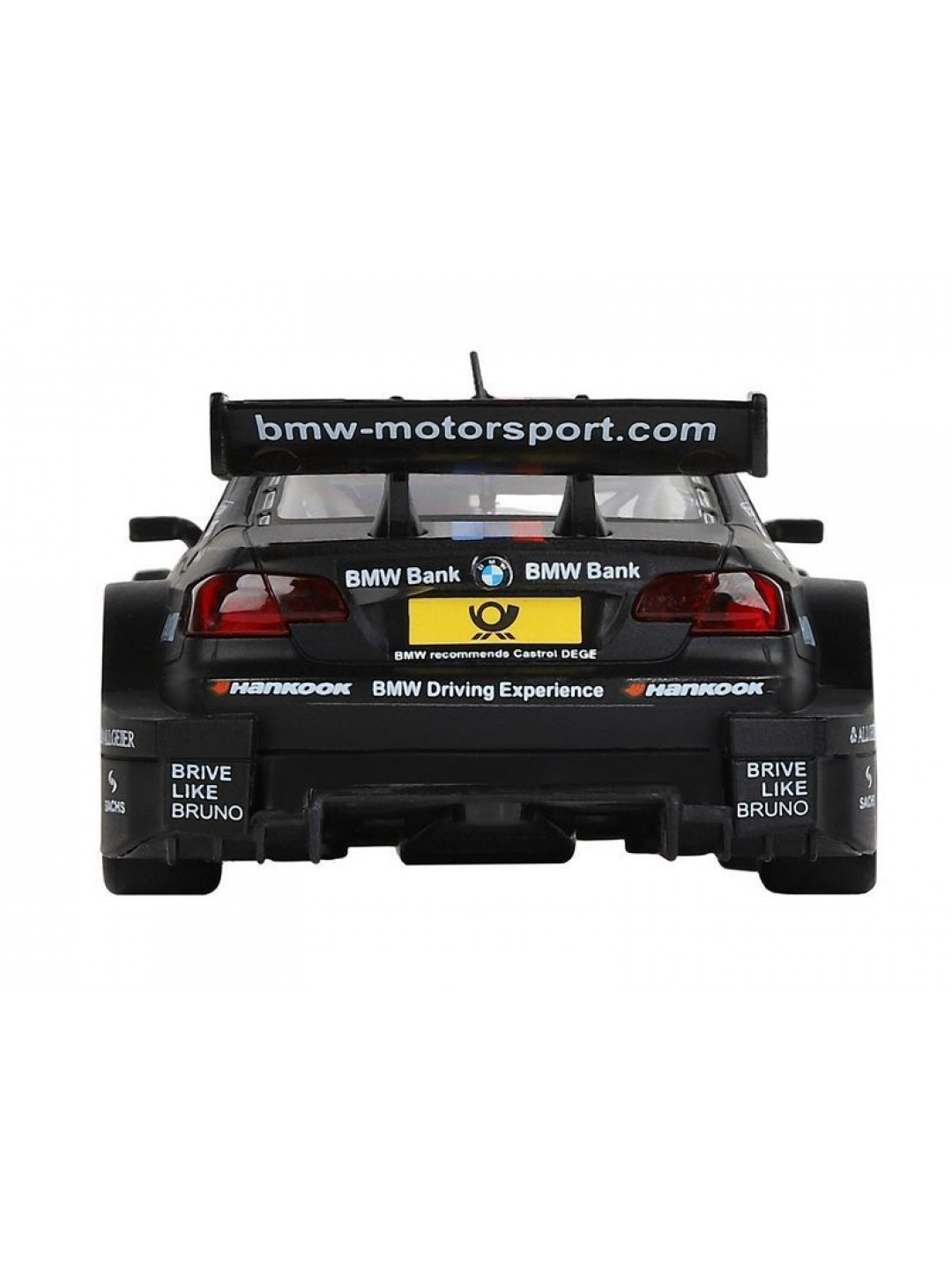 Машина "АВТОПАНОРАМА" BMW M3 DTM, черный, 1/32, свет, звук, инерция, в/к 17,5*13,5*9 см