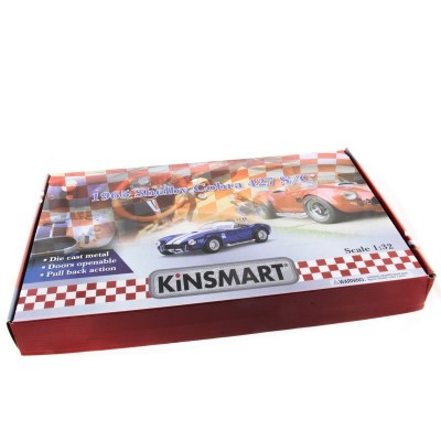 Машина Kinsmart Shelby Cobra 427 1965 инерция (1/12шт.) 1:32 б/к