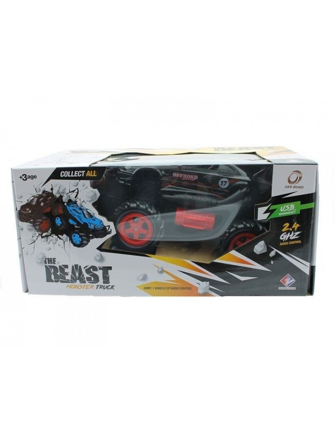 Р/У внедорожник Monstre Truck Nissan Skyline в ассортименте 1/16 + свет + звук