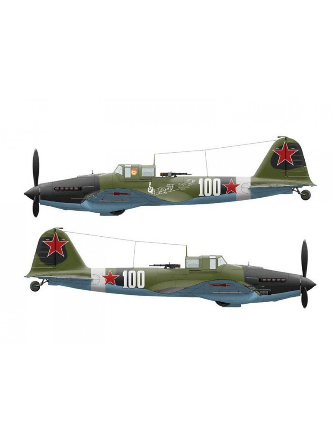 Сборная модель ZVEZDA Советский бронированный штурмовик Ил-2 (обр. 1942 г.), 1/72