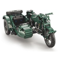 Радиоуправляемый конструктор CADA deTech немецкий военный мотоцикл с коляской (629 деталей) Радиоуправляемый конструктор CADA deTech немецкий военный мотоцикл с коляской (629 деталей)