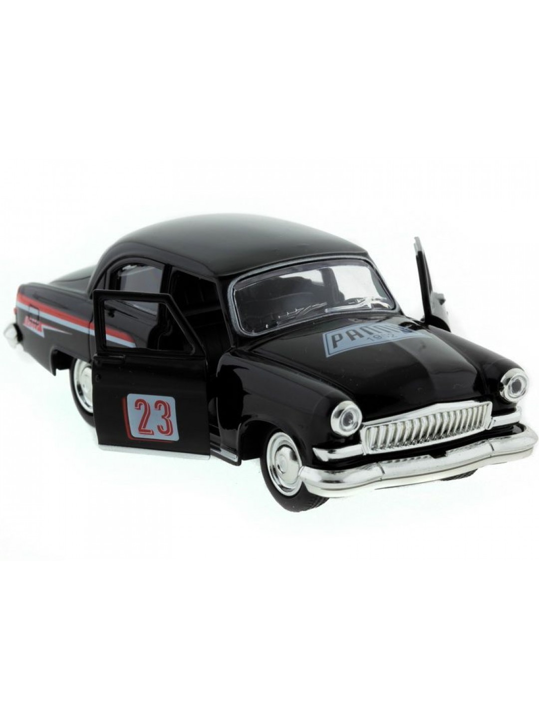 Машина "АВТОПАНОРАМА" инерц. ГАЗ-21 (ралли) 1/43, в/к 14*7*5,5 см
