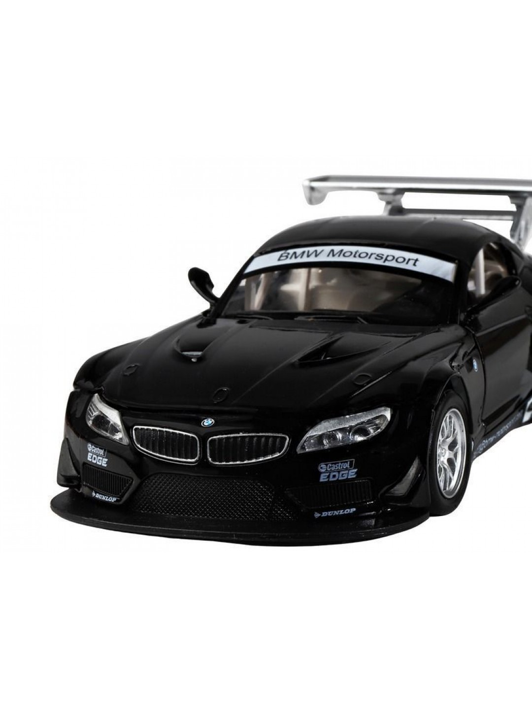 Машина "АВТОПАНОРАМА" BMW Z4 GT, черный, 1/32, свет, звук, инерция, в/к 17,5*13,5*9 см