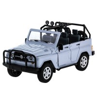 Машина "АВТОПАНОРАМА" УАЗ-469 1/24 в/к 22*12*11 см, бежевая