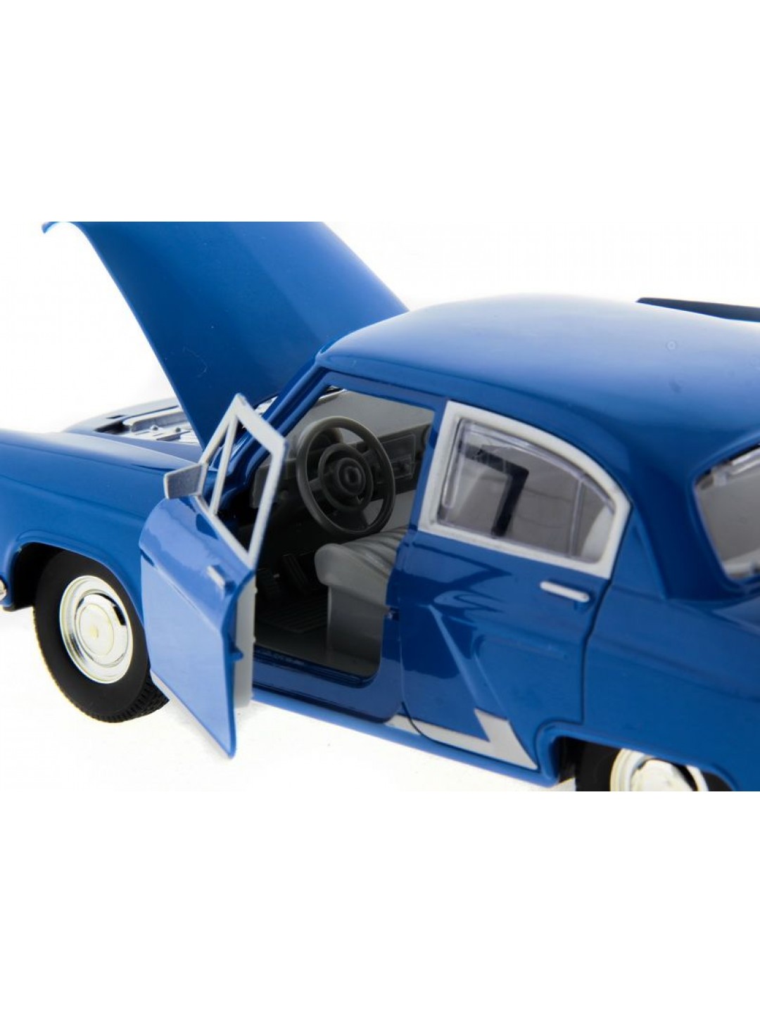 Машина "АВТОПАНОРАМА" ГАЗ-21 "Волга" 1/24 в/к  26*12*11см, синяя
