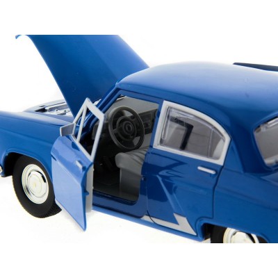 Машина "АВТОПАНОРАМА" ГАЗ-21 "Волга" 1/24 в/к  26*12*11см, синяя