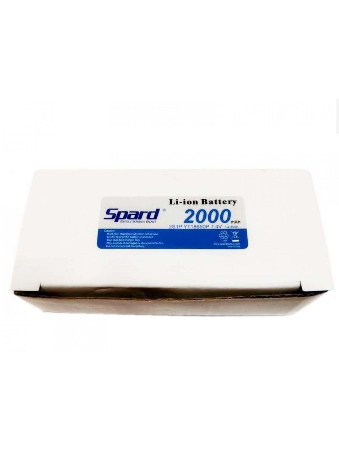 Аккумулятор Li-Ion Spard 2000mAh, 7,4V, 15C, T‐plug для Remo Hobby 1/16, Himoto 1/18