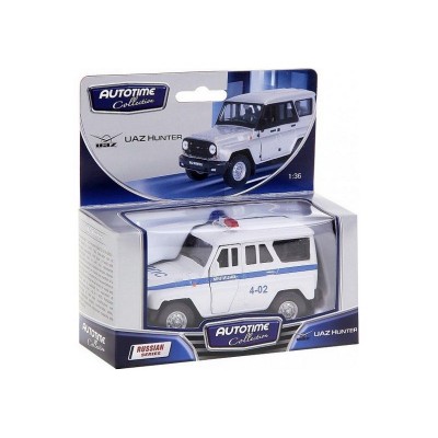 Машина Autotime "UAZ HUNTER" полиция 1:36