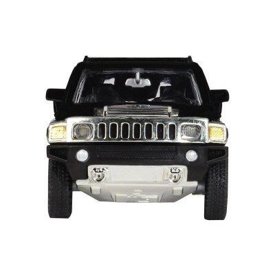 Машина "АВТОПАНОРАМА" Hummer H3, черный, 1/32, свет, звук, инерция, в/к 17,5*13,5*9 см