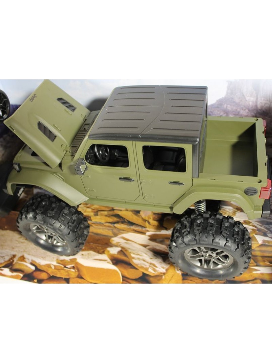 Радиоуправляемый краулер Double Eagle JEEP 1:14 4WD 2.4G (кузов пикап)