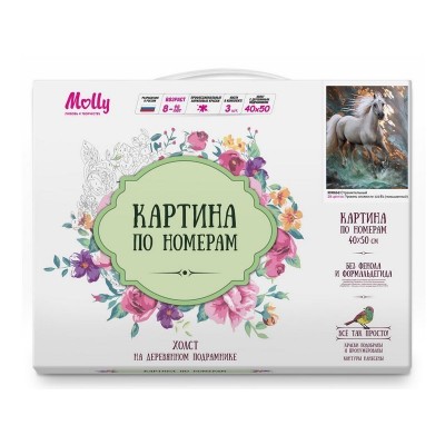 Картина по номерам 40х50 Стремительный (28 цветов)
