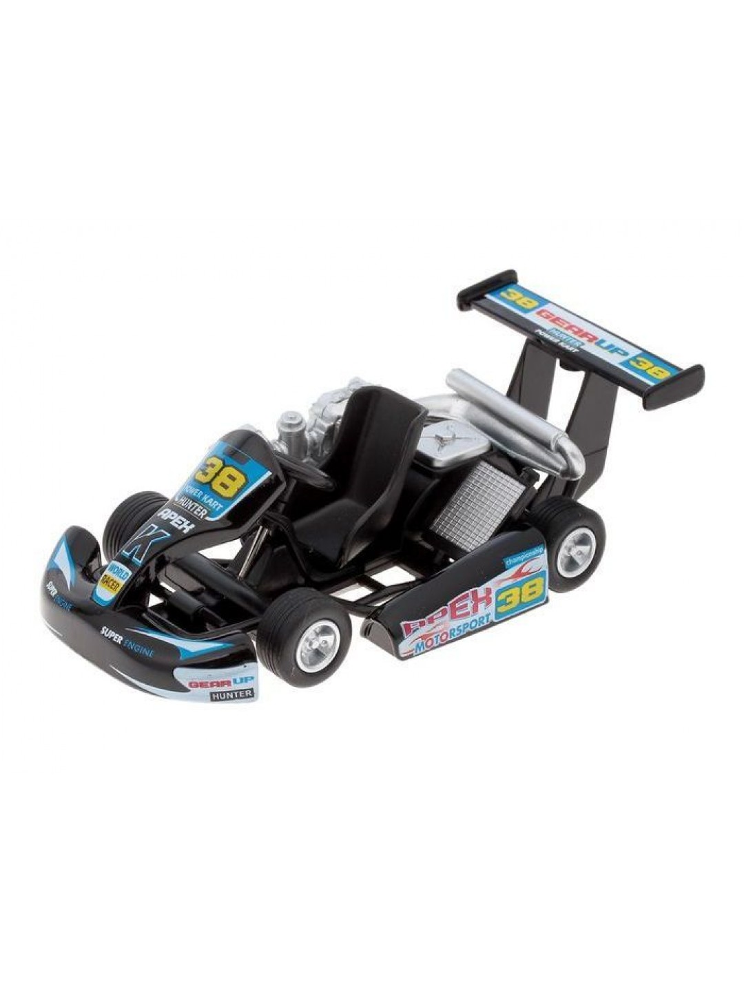 Машина Kinsmart "Turbo Go Kart" инерция (1/12шт.) б/к