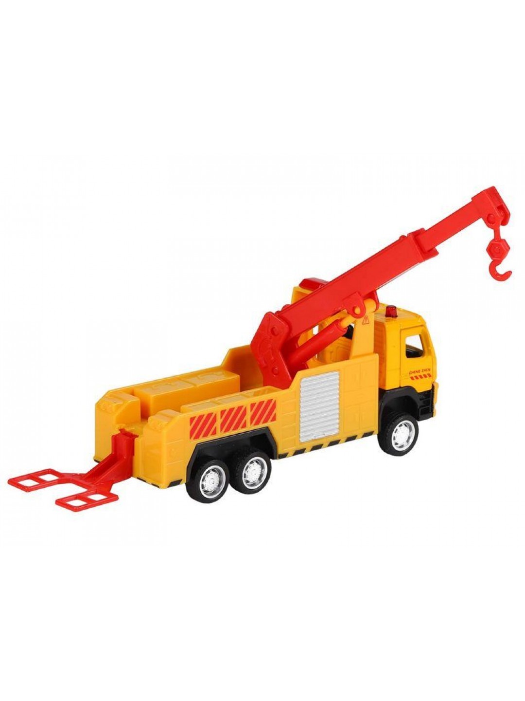 Машина "АВТОПАНОРАМА" VOLVO FM "Эвакуатор", желтый, 1/72, инерция, в/к 17,5*13*6,5 см