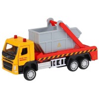 Машина "АВТОПАНОРАМА" VOLVO FM "Мусоровоз", желтый-серый, 1/72, инерция, в/к 17,5*13*6,5 см Машина "АВТОПАНОРАМА" VOLVO FM "Мусоровоз", желтый-серый, 1/72, инерция, в/к 17,5*13*6,5 см