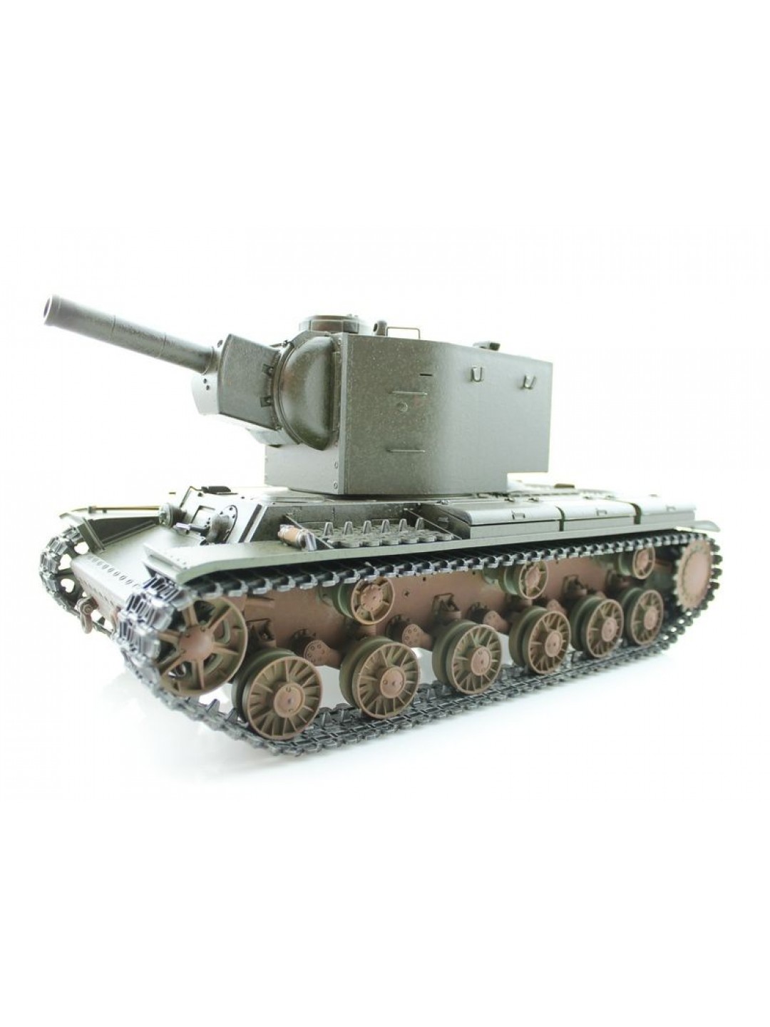 P/У танк Torro КВ-2 1/16  2.4G, СССР, зеленый, ИК-пушка, деревянная коробка