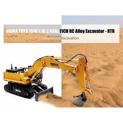 Радиоуправляемый экскаватор HUI NA TOYS 2.4G 11CH 1/16 RTR