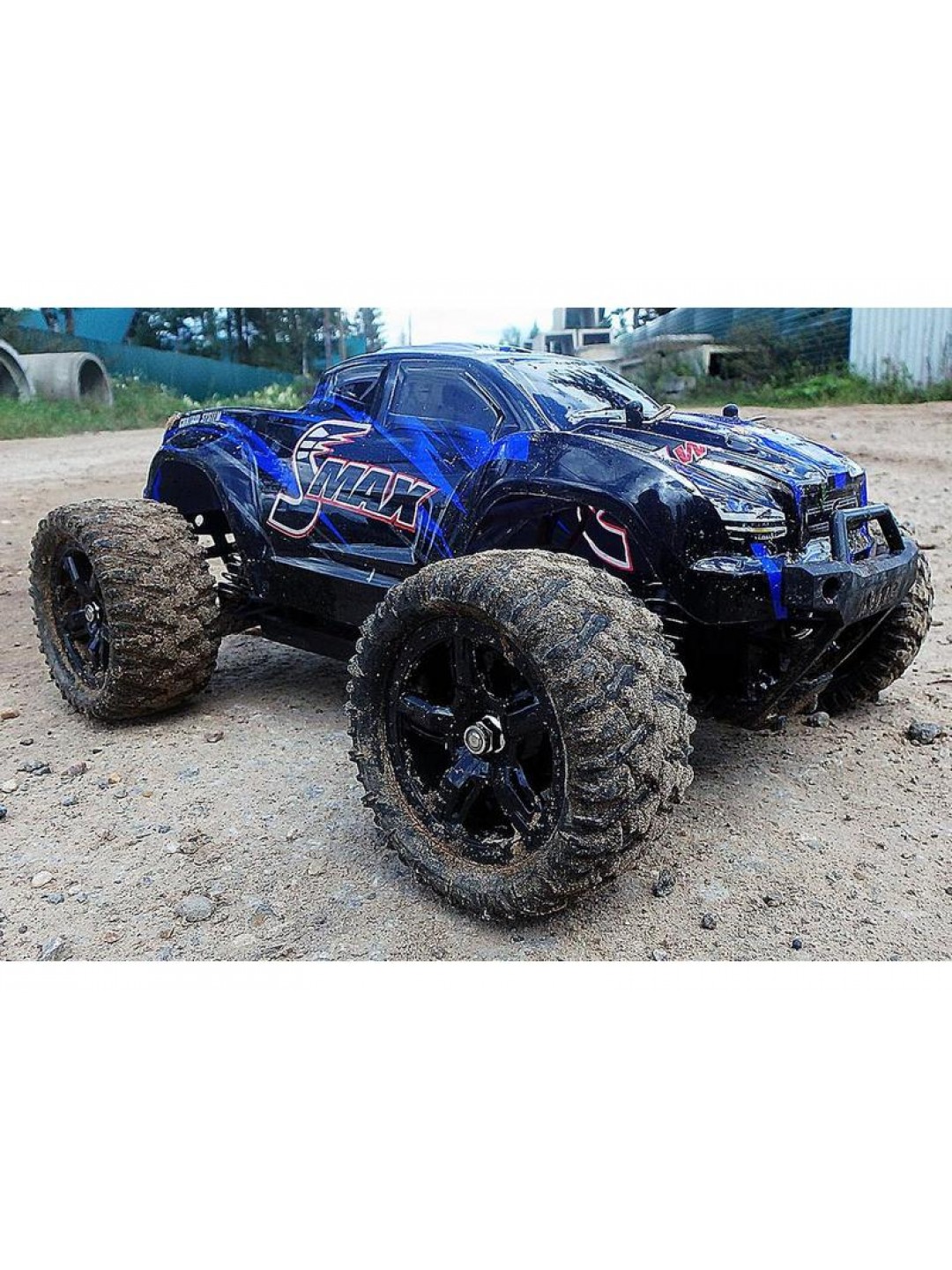 Радиоуправляемый монстр Remo Hobby SMAX (синий) 4WD 2.4G 1/16 RTR
