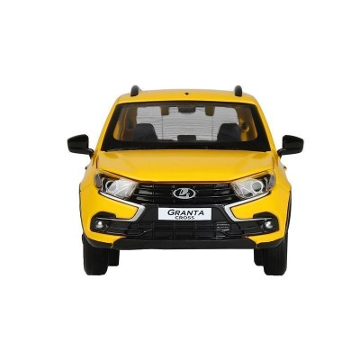 Машина "АВТОПАНОРАМА" Яндекс.Такси LADA GRANTA CROSS, желтый, 1/24, в/к 24,5*12,5*10,5 см