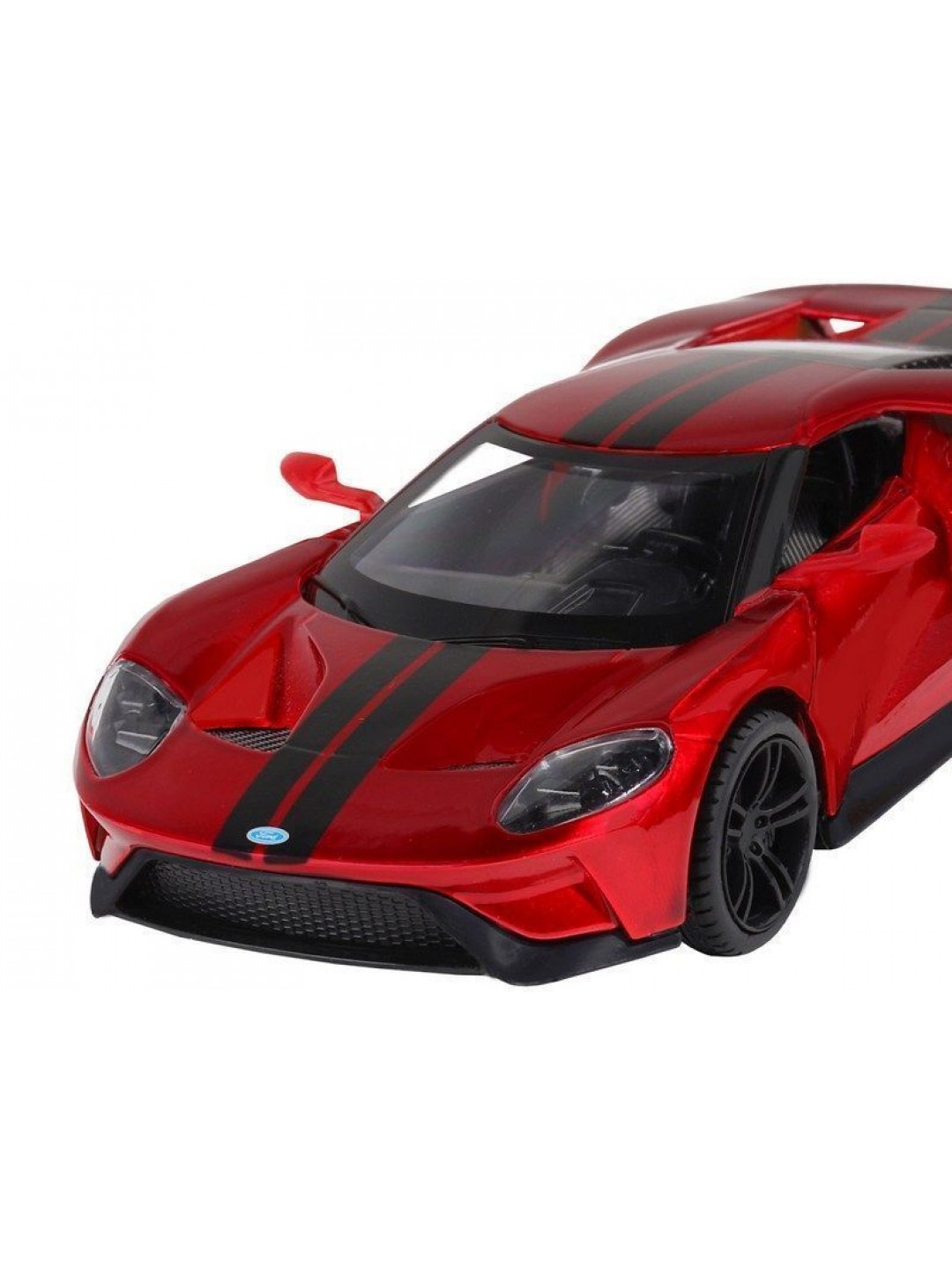 Машина "АВТОПАНОРАМА" Ford GT, красный, 1/32, свет, звук, инерция, в/к 17,5*12,5*6,5 см