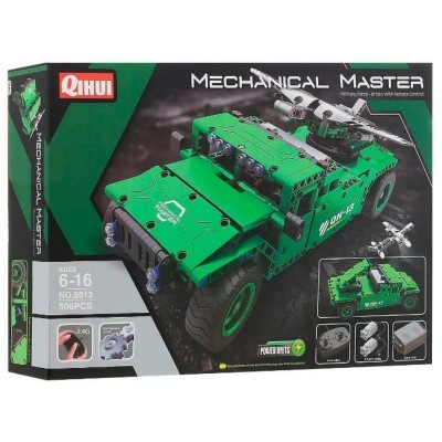 Р/У конструктор Qihui Mechanical Master  Носитель БПЛА (506 деталей)