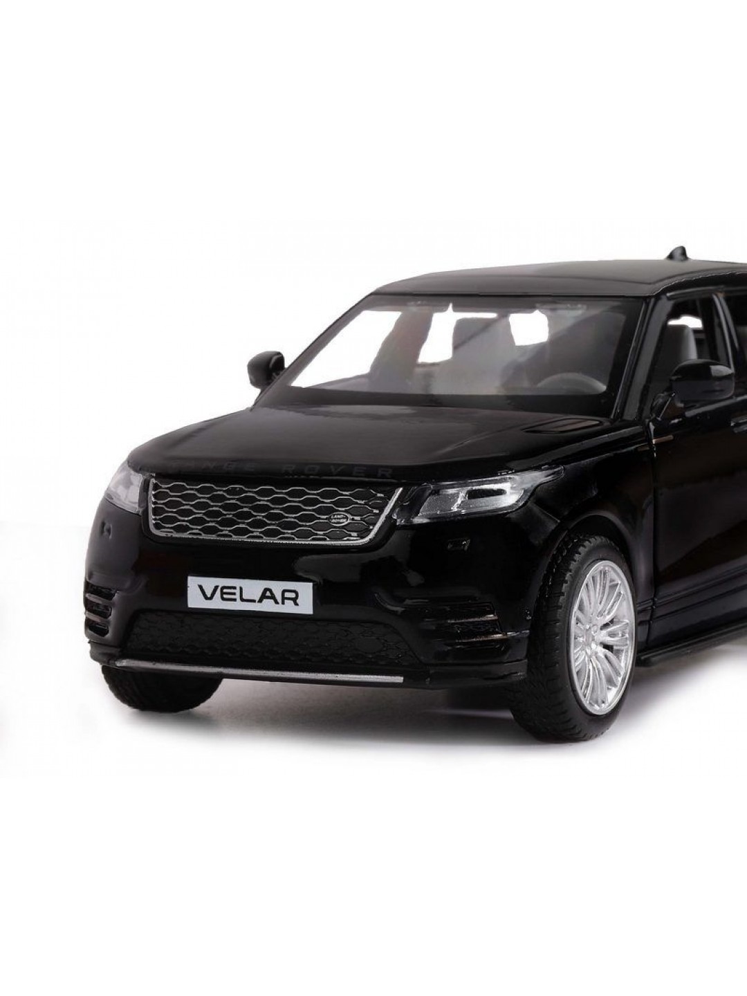 Машина "АВТОПАНОРАМА" Range Rover Velar, черный, 1/32, свет, звук, инерция, в/к 17,5*12,5*6,5