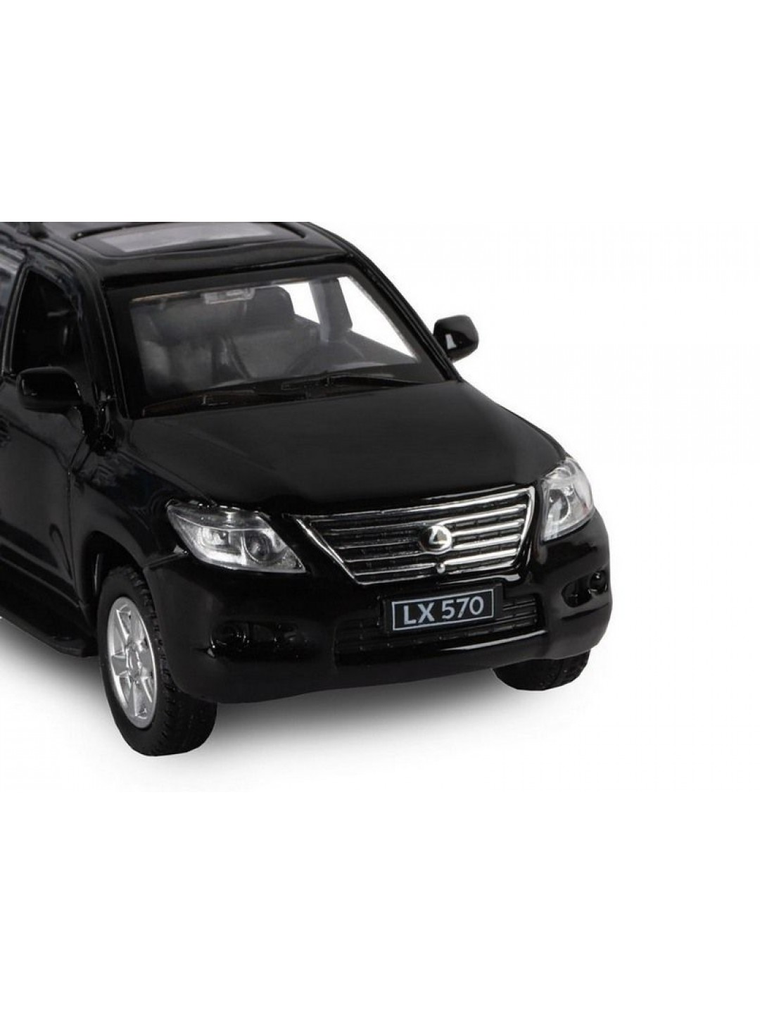Машина "АВТОПАНОРАМА" Lexus LX570, черный, 1/43, инерция, в/к 17,5*12,5*6,5 см