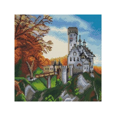 Картина мозаикой 30х30 ЗАМОК ЛИХТЕНШТАЙН (квадрат) (28 цветов)