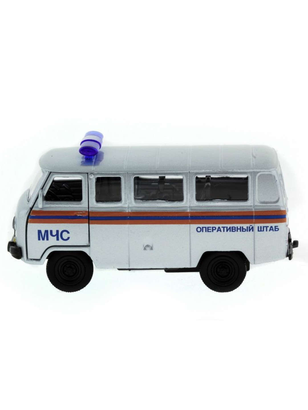 Машина "АВТОПАНОРАМА" инерц. УАЗ-452 (МЧС) 1/50, в/к 12*7*5,5 см