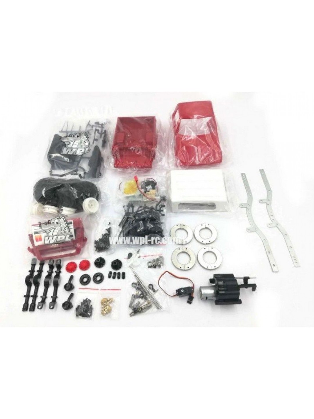 Радиоуправляемая машина WPL пикап Hilux (красная) 4WD 2.4G 1/16 KIT