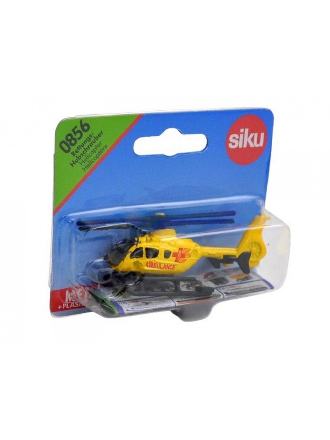Вертолет Siku 0856 1/87, 8.1 см, желтый