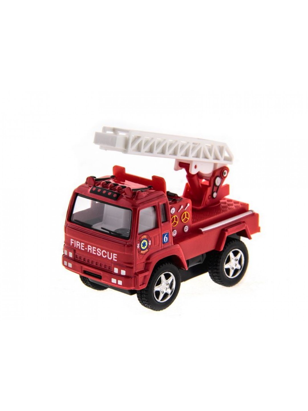 Машина Kinsmart "Funny Fire Engine pull back action" инерция (1/12шт.) 1:32 б/к
