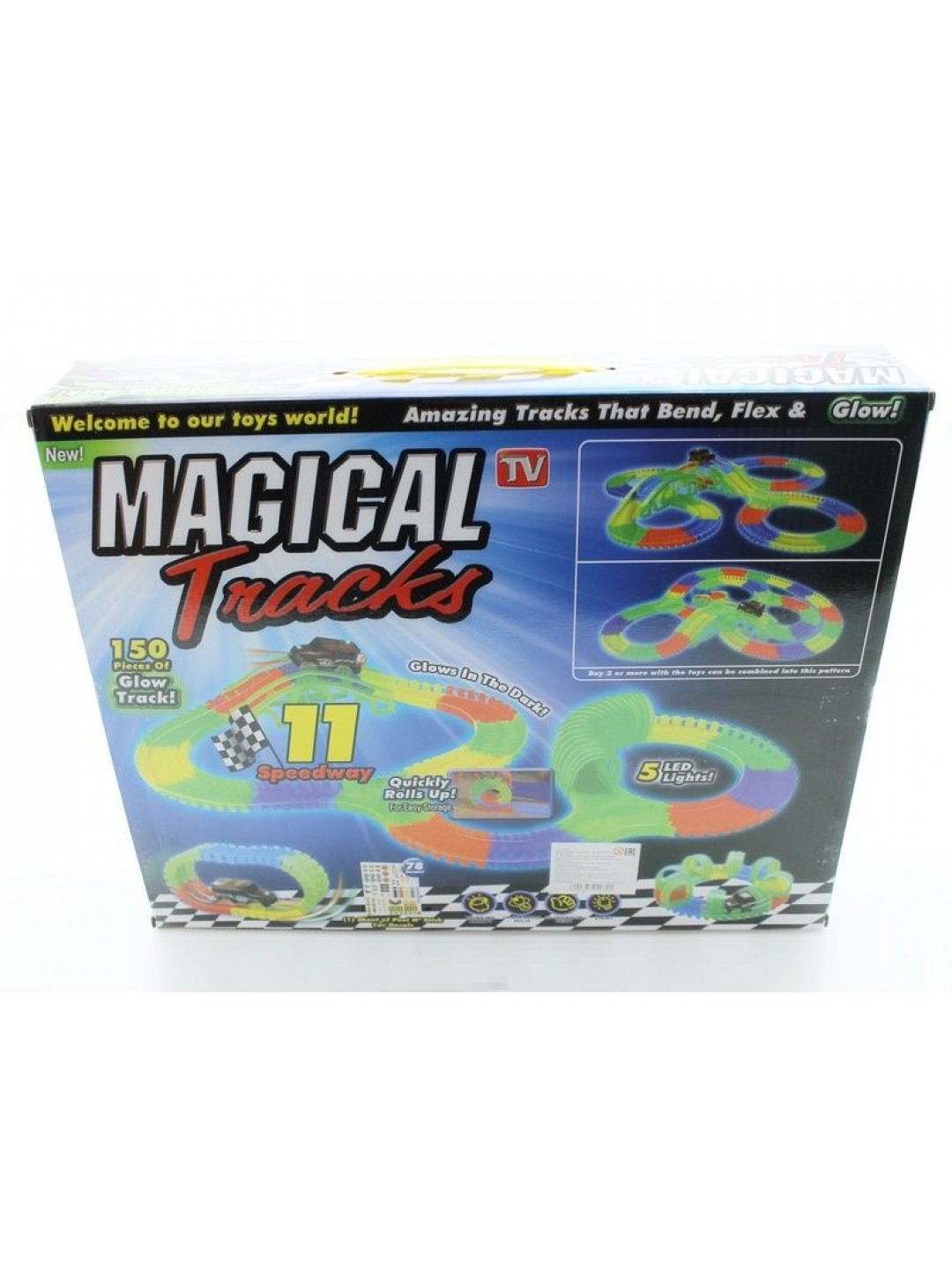 Трек гибкий Magic Tracks "Светится в темноте", 150 деталей