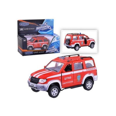 Машина Autotime "UAZ PATRIOT" пожарная охрана 1:43