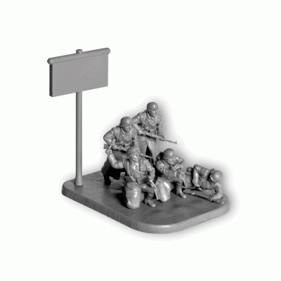 Сборные солдатики ZVEZDA Немецкая пехота 1939-1942гг (зима), 1/72