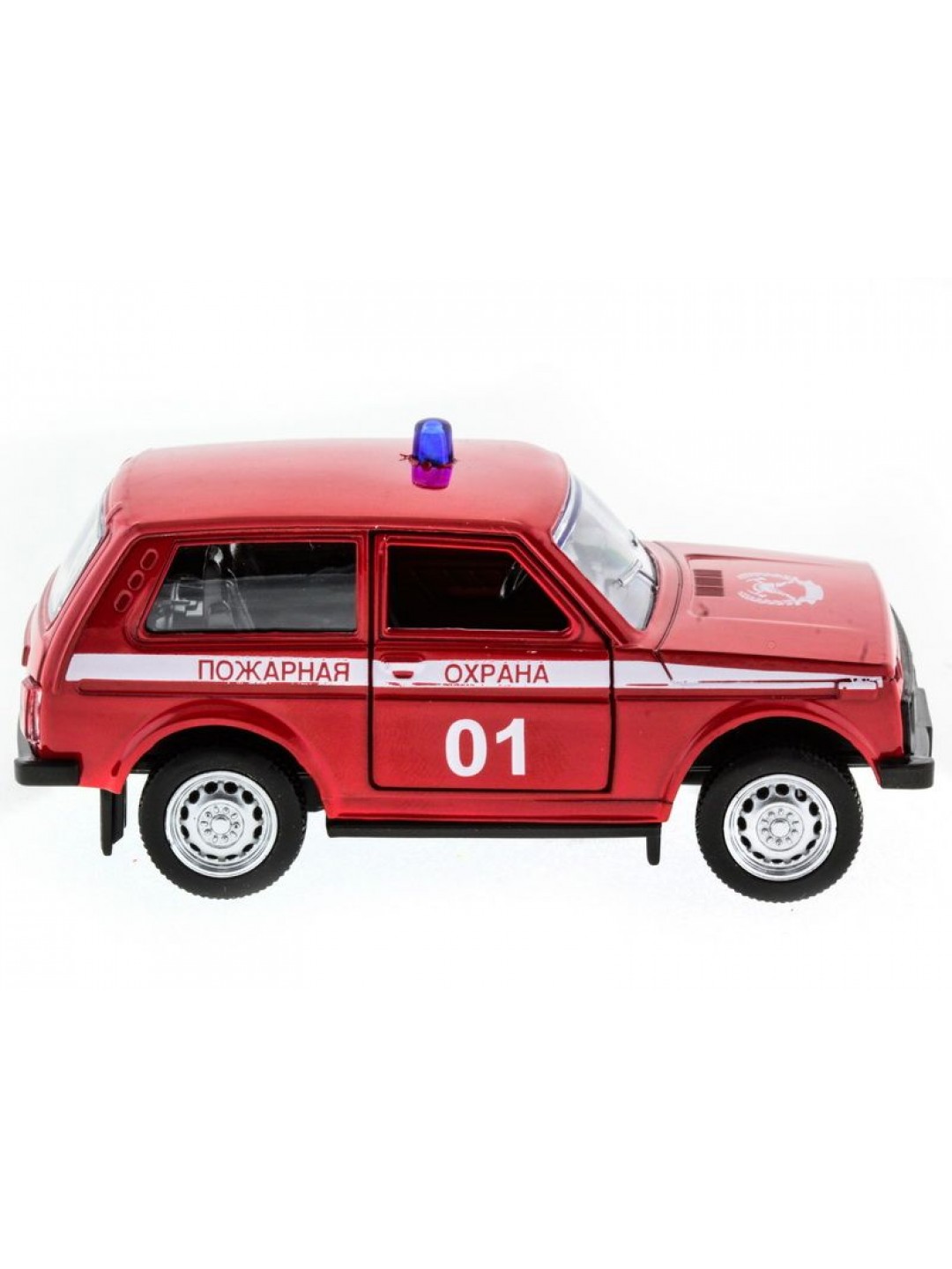 Машина "АВТОПАНОРАМА" инерц. ВАЗ 2121 1/50, в/к 12*7*5,5 см, красная