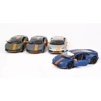 Машина Kinsmart 1:38 Lamborghini Huracan LP610-4 Avio Matte, инерция (1/12шт.) б/к