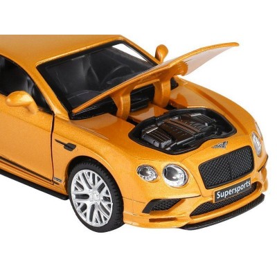 Машина "АВТОПАНОРАМА" Bentley Continental Supersports, оранжевый, 1/32, в/к 17,5*12,5*6,5 см