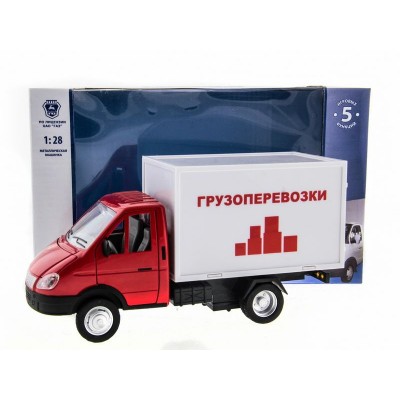 Машина "АВТОПАНОРАМА" "ГАЗель" (грузоперевозки) 1/28, в/к 24*14*12 см