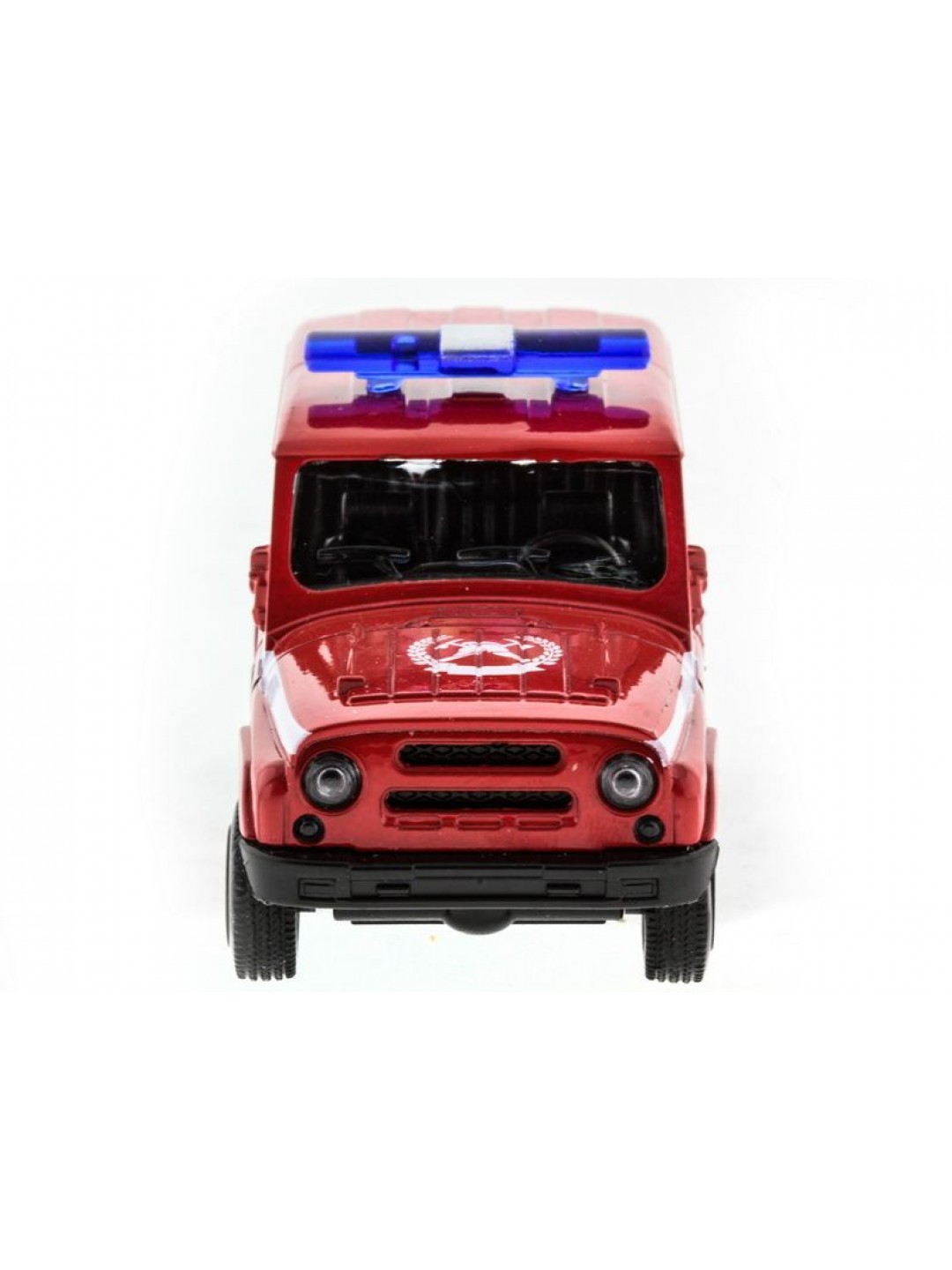 Машина "АВТОПАНОРАМА" инерц. УАЗ-469 (пожарная) 1/50, в/к 12*7*5,5 см