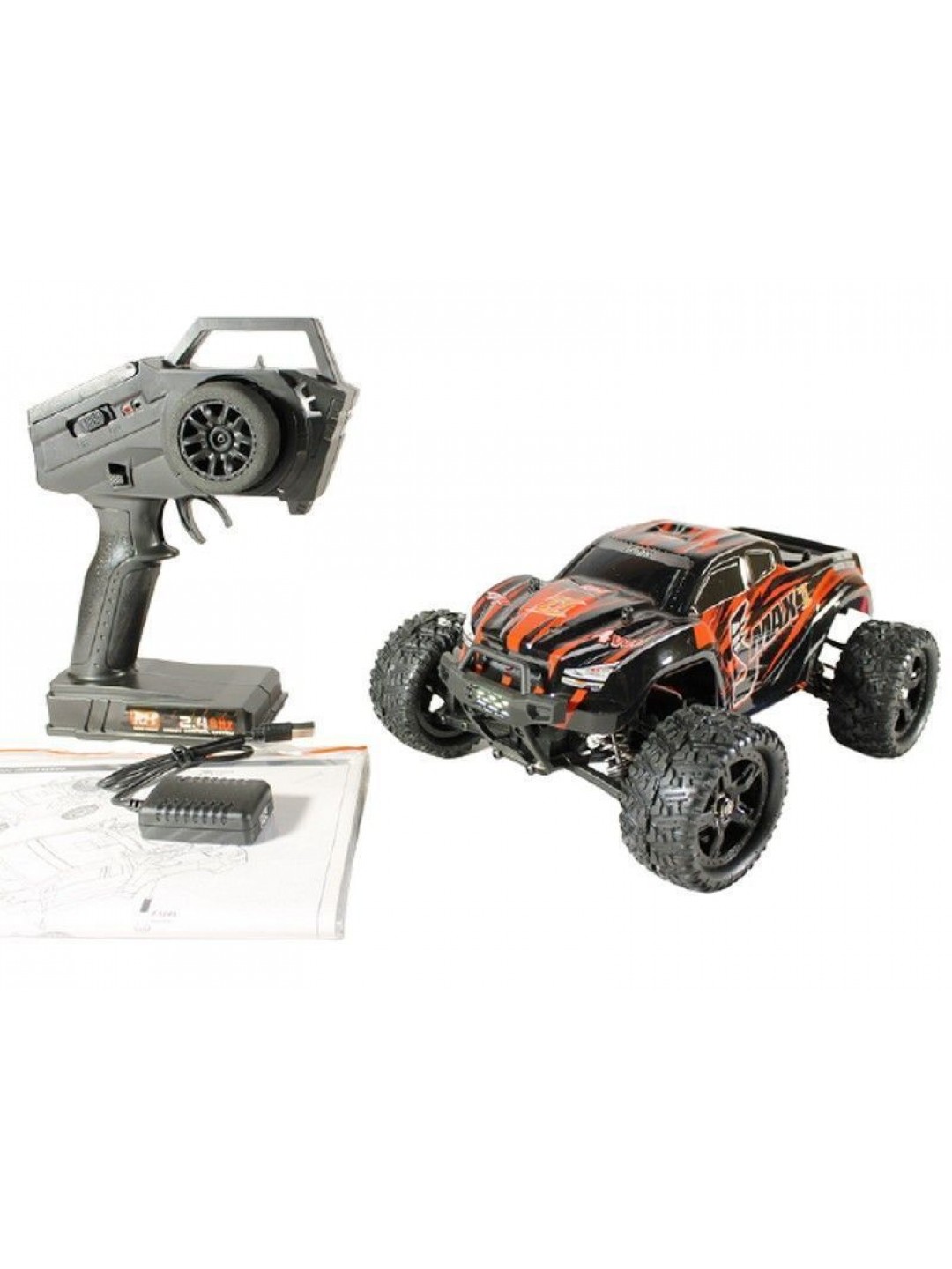 Радиоуправляемый монстр Remo Hobby SMAX Brushless V2.0 (красный) 4WD 2.4G 1/16 RTR