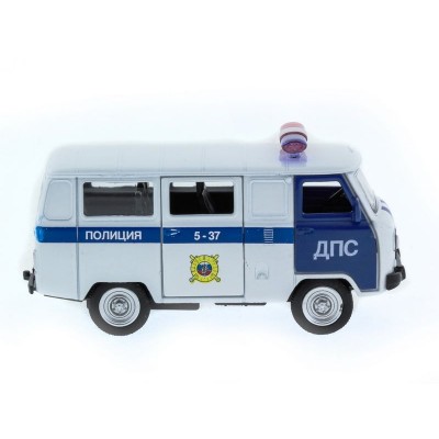 Машина "АВТОПАНОРАМА" инерц. УАЗ (ДПС) 1/50, в/к 12*7*5,5 см