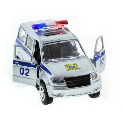 Машина "АВТОПАНОРАМА" инерц. УАЗ Патриот (полиция) 1/50, в/к 12*7*5,5 см